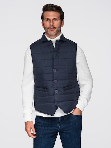 Ombre Vest in Blue: front