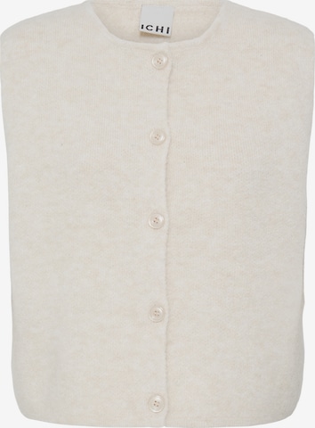 ICHI Strikvest 'PANORA ' i beige: forside