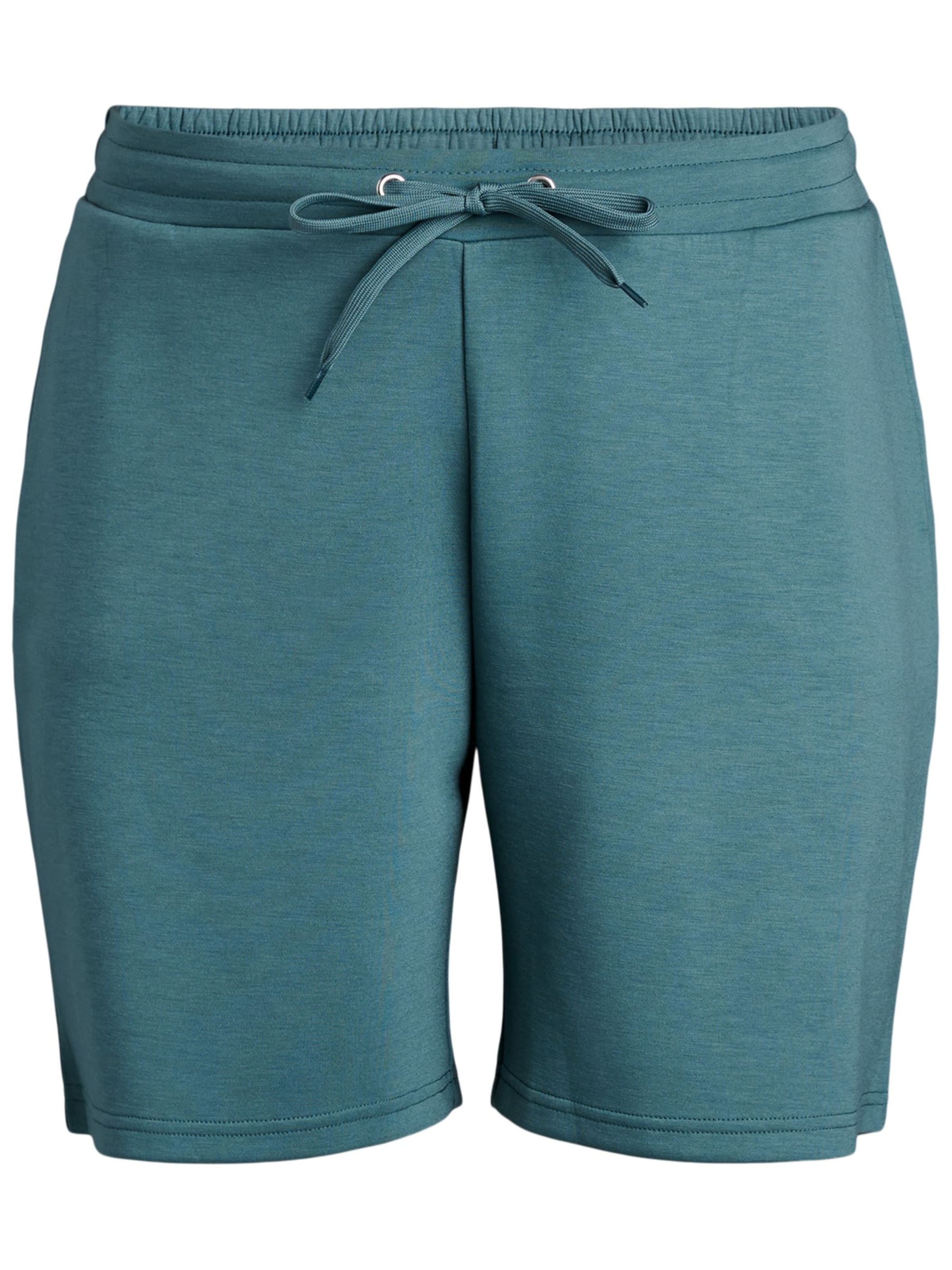 Zizzi Regular Панталон пижама 'MALISA' в зелено: отпред