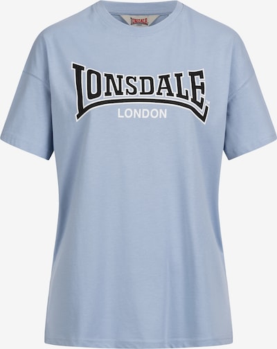 LONSDALE Majica 'Ousdale' u pastelno plava / crna / bijela, Pregled proizvoda