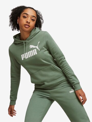 PUMA - Sweatshirt de desporto 'Essentials' em verde