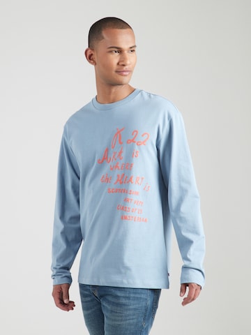 Tricou de la SCOTCH & SODA pe albastru: față