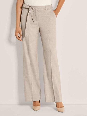 MADELEINE Wide leg Trousers in Beige: front