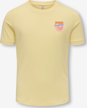 ONLY GIRLS Shirt 'KOGBOLETTE' in Yellow: front