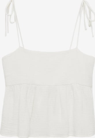 MANGO Toppi 'RODAS' värissä valkoinen: etupuoli