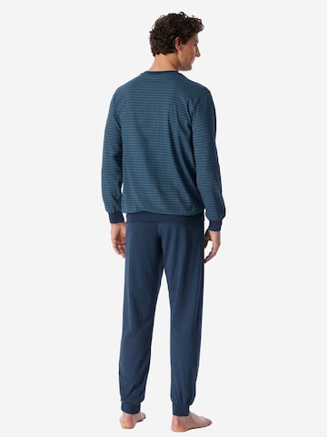 SCHIESSER Pyjama lang 'Comfort Essentials'‌‌‌‌‌‌‌‌‌‌ in Blau