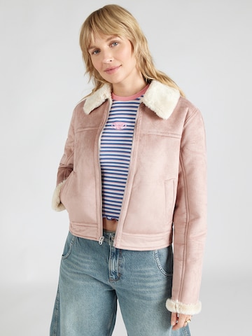 HOLLISTER Átmeneti dzseki - rózsaszín: elől