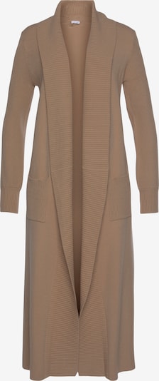 LASCANA Cardigan en camel, Vue avec produit