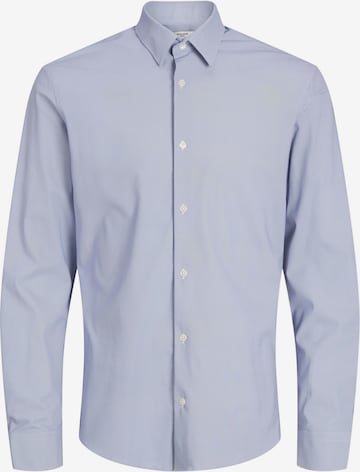 Jack & Jones Premium Button Up Shirt in Blue: front