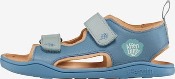 Affenzahn Sandals 'Sandale Leder Airy' in Blue: front
