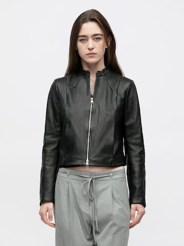 HUGO Преходно яке 'Lasari' в черно: отпред