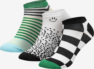 DillySocks Socks 'Short Graphics' in Green: front