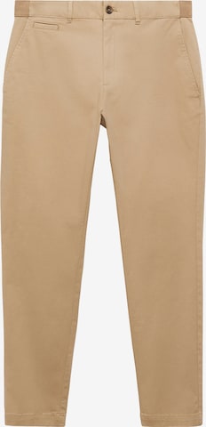 MANGO MAN Tapered Chinobyxa 'Prato' i beige: framsida