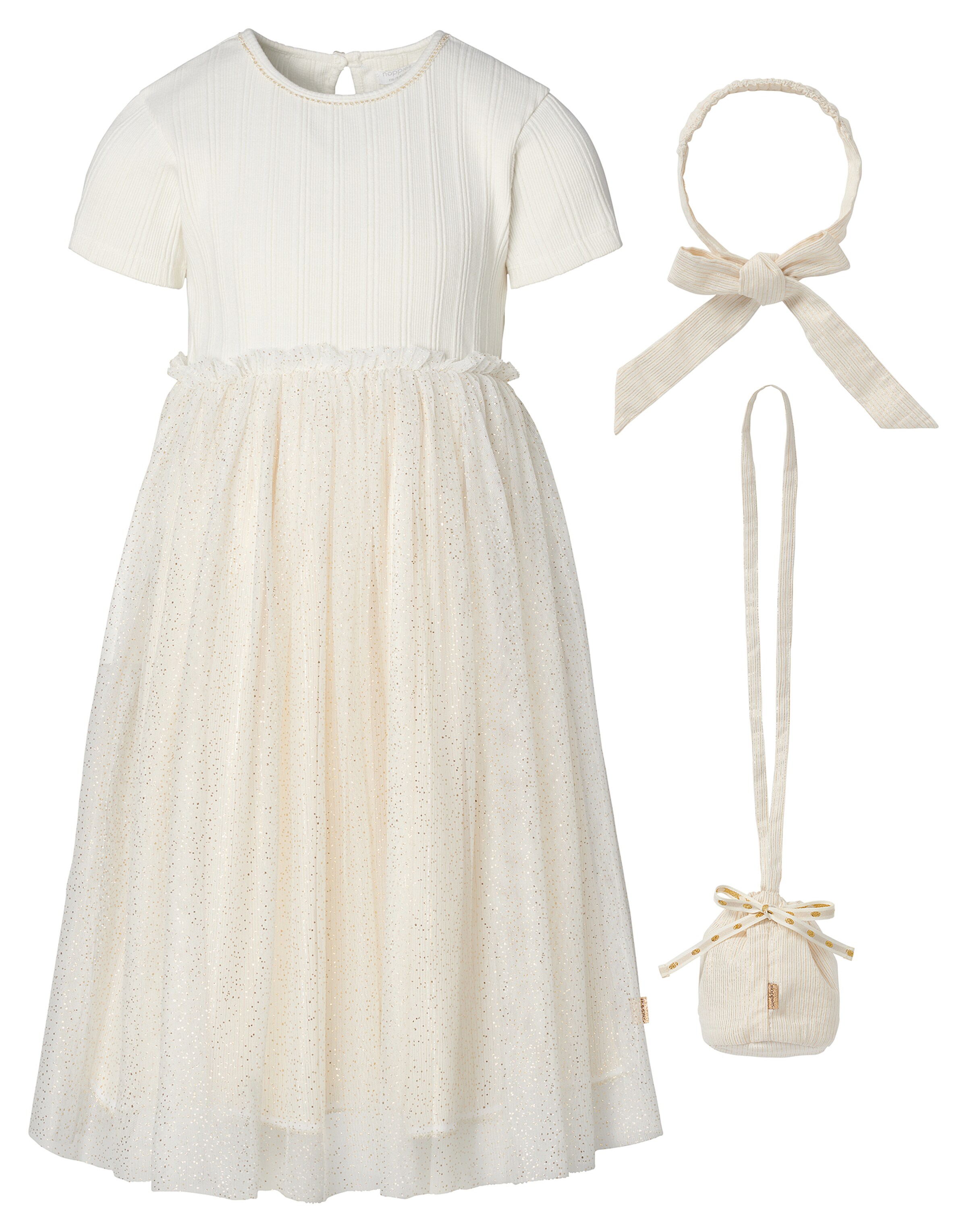 Noppies Jurk 'Evansville' in Beige: voorkant