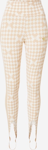 ADIDAS ORIGINALS Skinny Leggings 'Ski Chic Allover Print' - bézs: elől