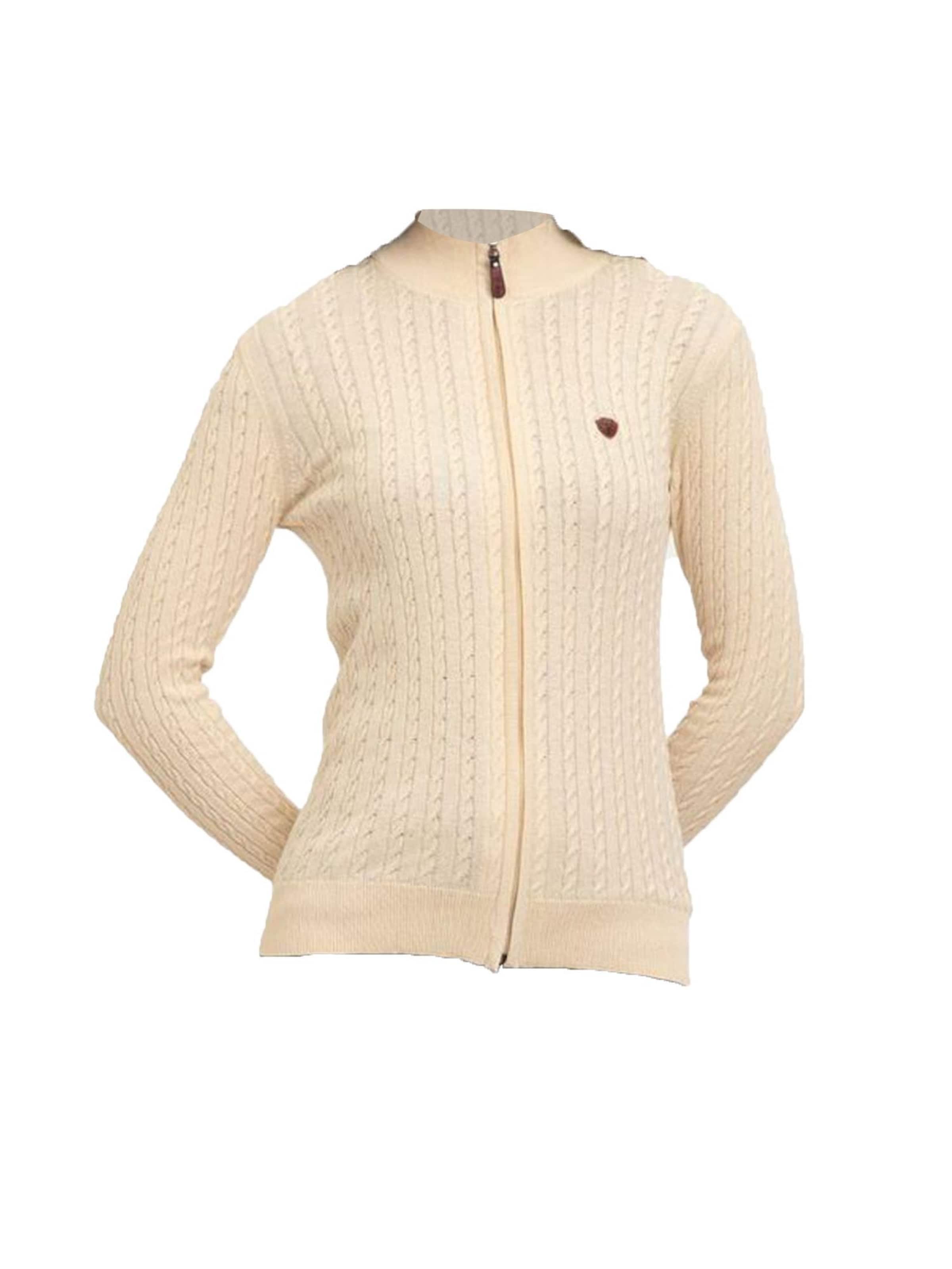 Jacey Quinn Плетена жилетка в бежово