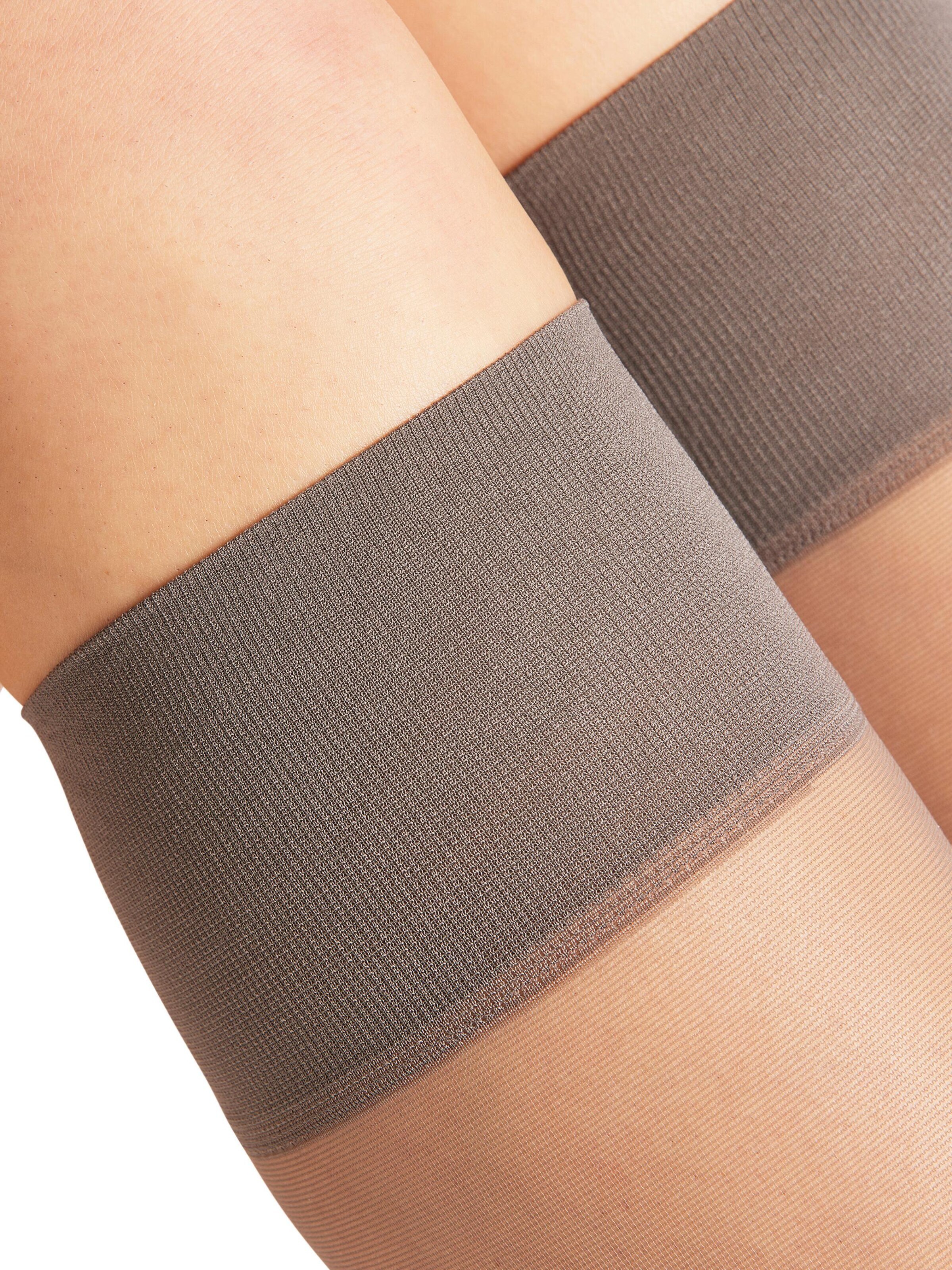 FALKE Knee High Socks 'Pure Matt' in Grey