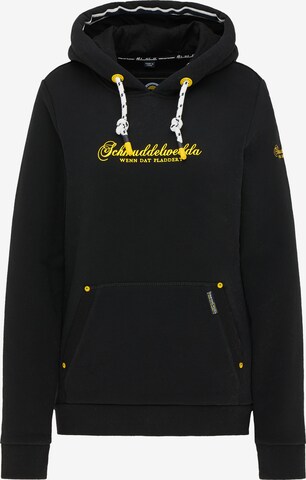 Schmuddelwedda Sweatshirt in Black: front