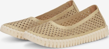 Chaussure basse 'Tulip3578' ILSE JACOBSEN en or : devant