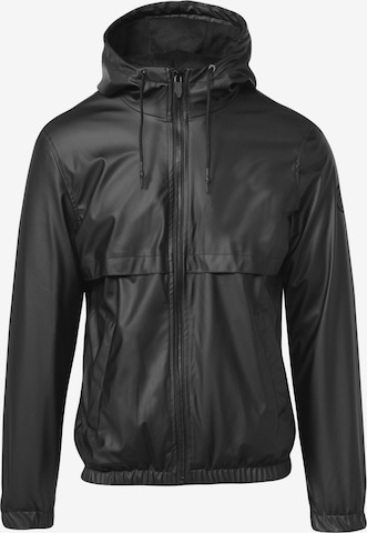KOROSHI Between-season jacket in Black: front