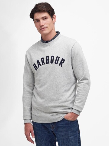 Barbour Sweatshirt 'Addington' in Grey: front