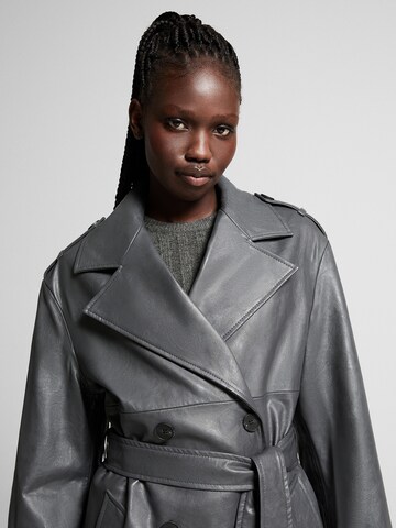 Bershka Between-Seasons Coat in Grey