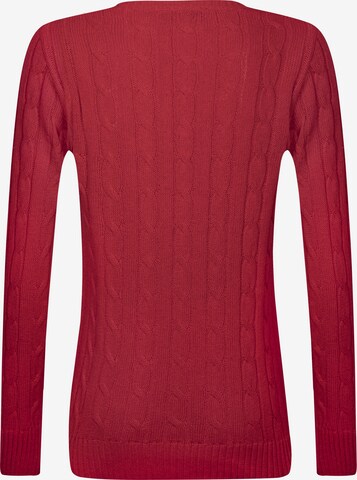 DENIM CULTURE - Pullover 'Perla' em vermelho