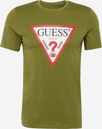 Maglietta di GUESS in verde: frontale