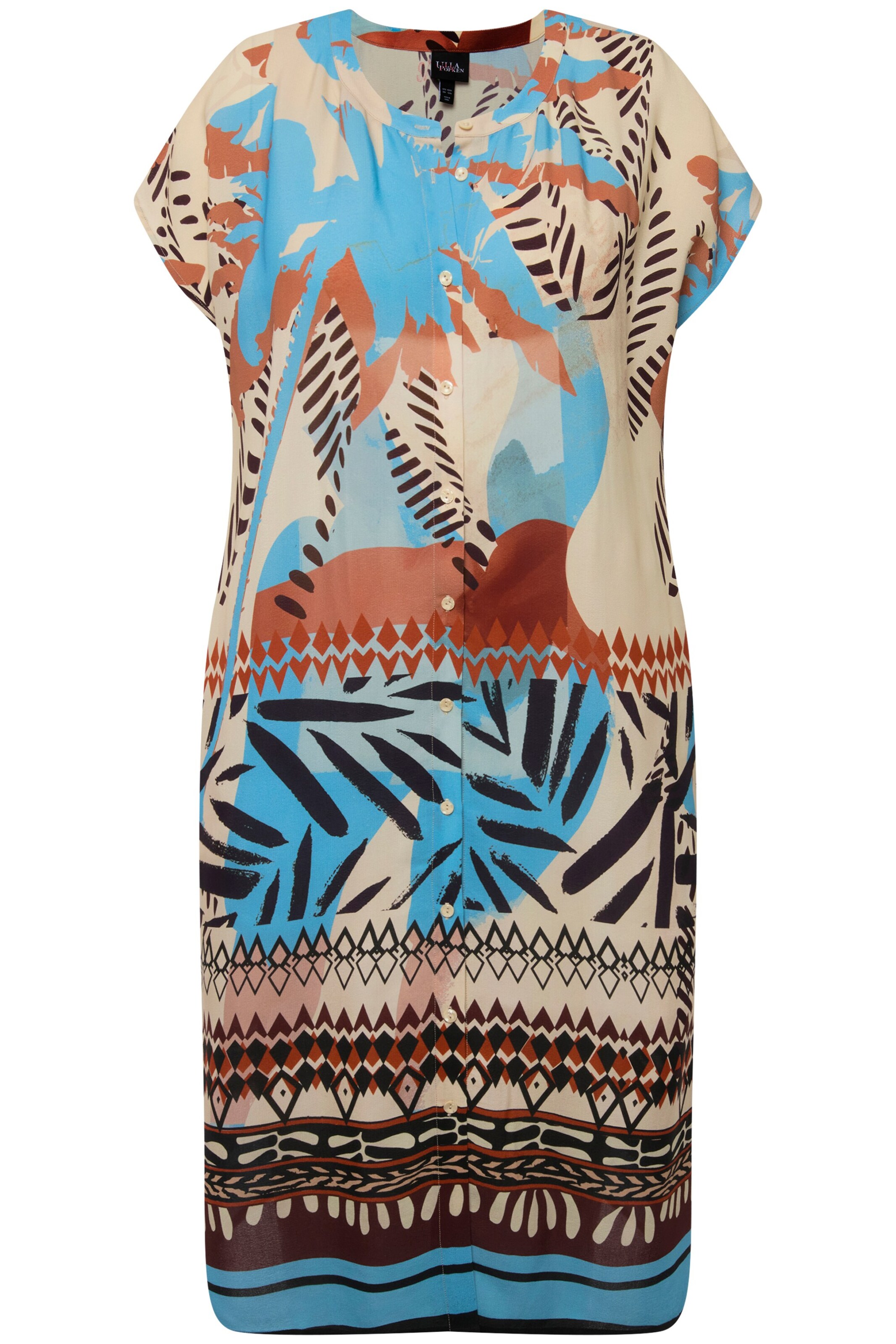 Ulla Popken Blouse in Beige: voorkant