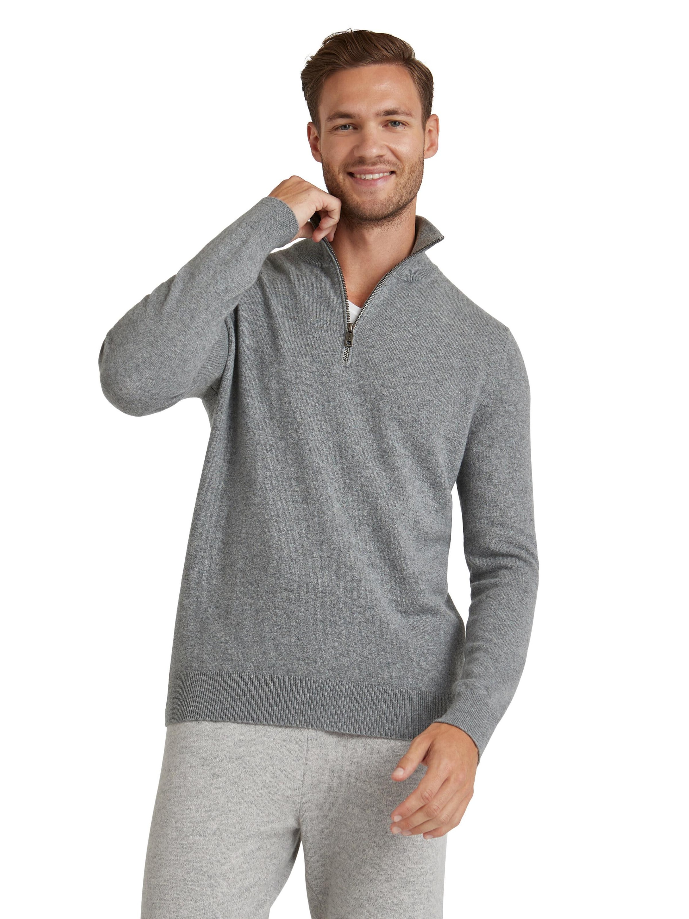 FALKE Sweater 'Pure Cashmere' in mottled grey, Item view