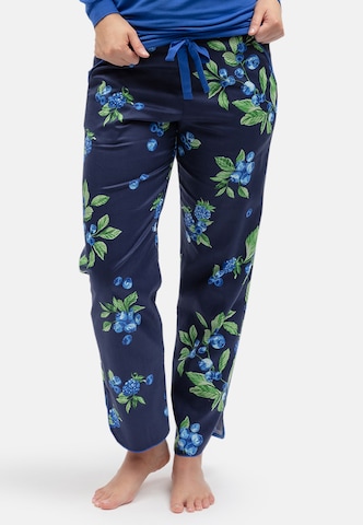 Cyberjammies - Pantalón de pijama 'Midnight Berry' en azul: frente