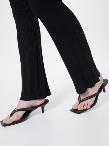 ABOUT YOU Flared Pants 'Lisa' in Black