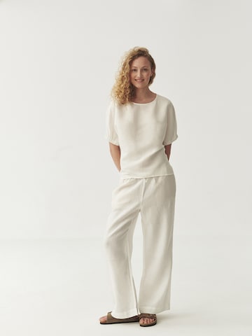 TATUUM - Loosefit Pantalón 'Canela' en blanco