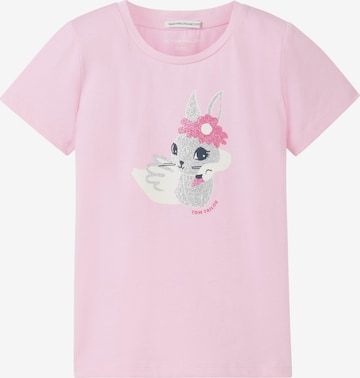 T-Shirt TOM TAILOR en rose : devant