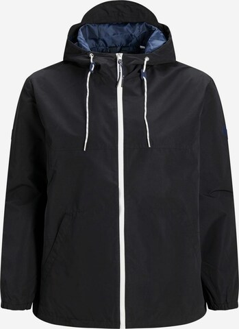 Veste mi-saison Jack & Jones Plus en noir : devant