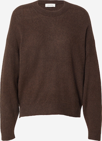 AMERICAN VINTAGE - Jersey 'OUITY' en marrón: frente