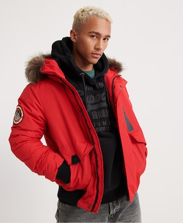 Superdry Regular fit Winter Jacket 'Everest' in Red: front