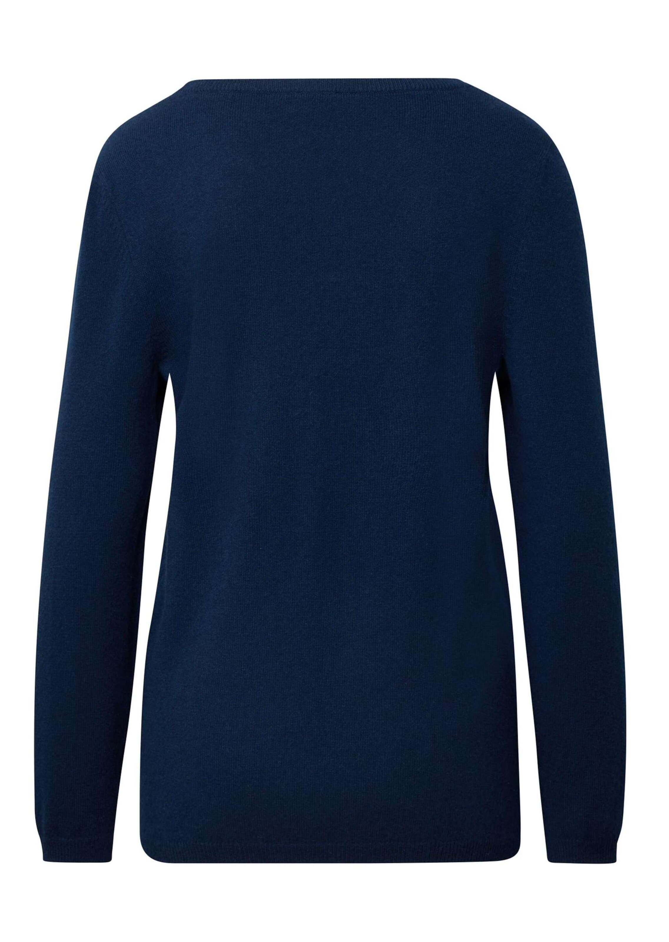 Goldner Pullover in Blau