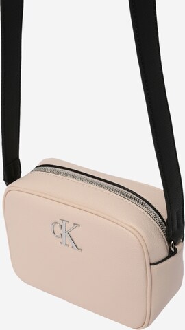 Calvin Klein Jeans Handtas in Beige: voorkant