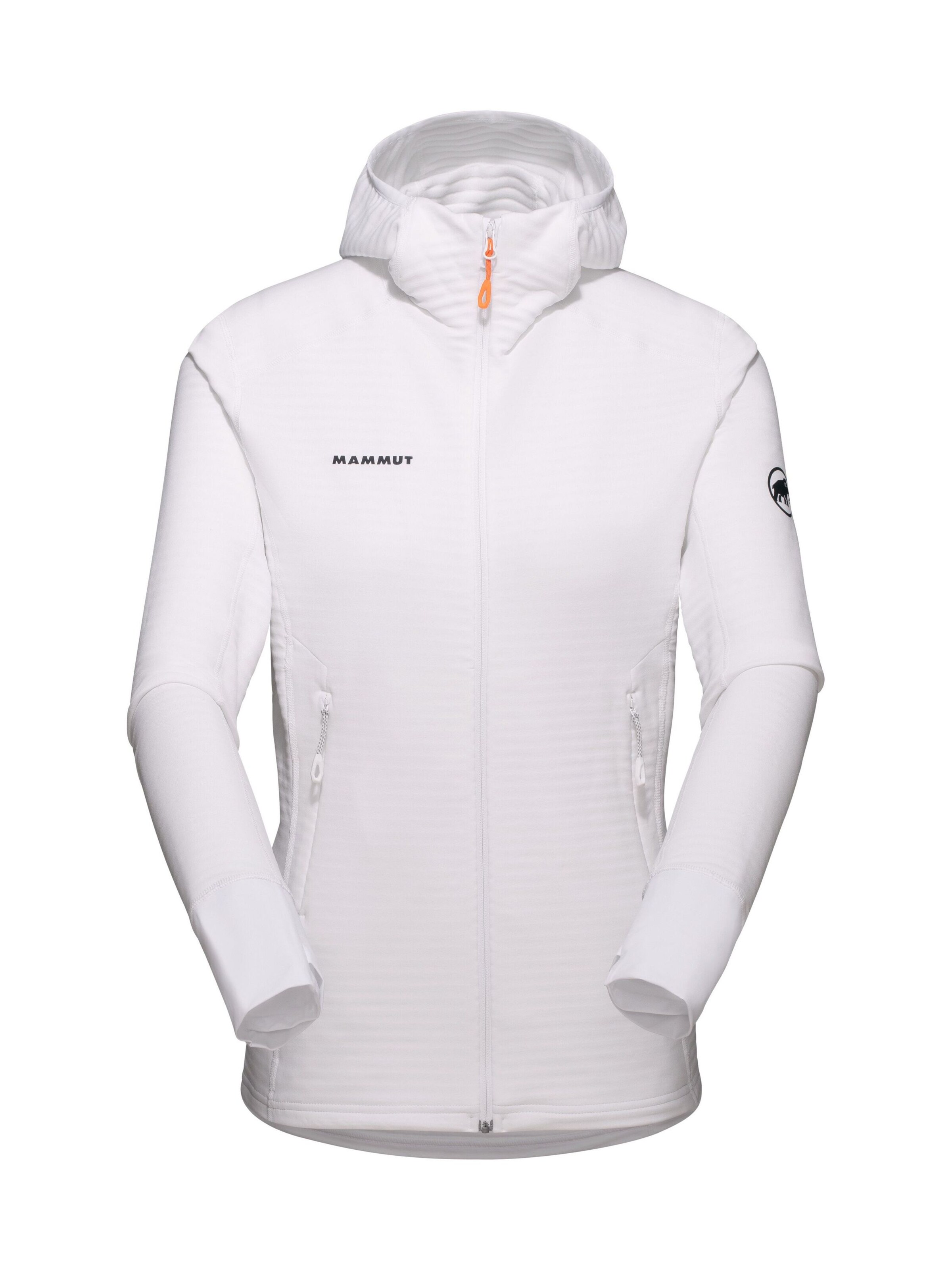 MAMMUT Fleecejacke  ‘Taiss Light’ in Weiß: Vorderseite
