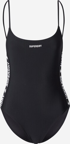 Maillot de bain Superdry en noir : devant