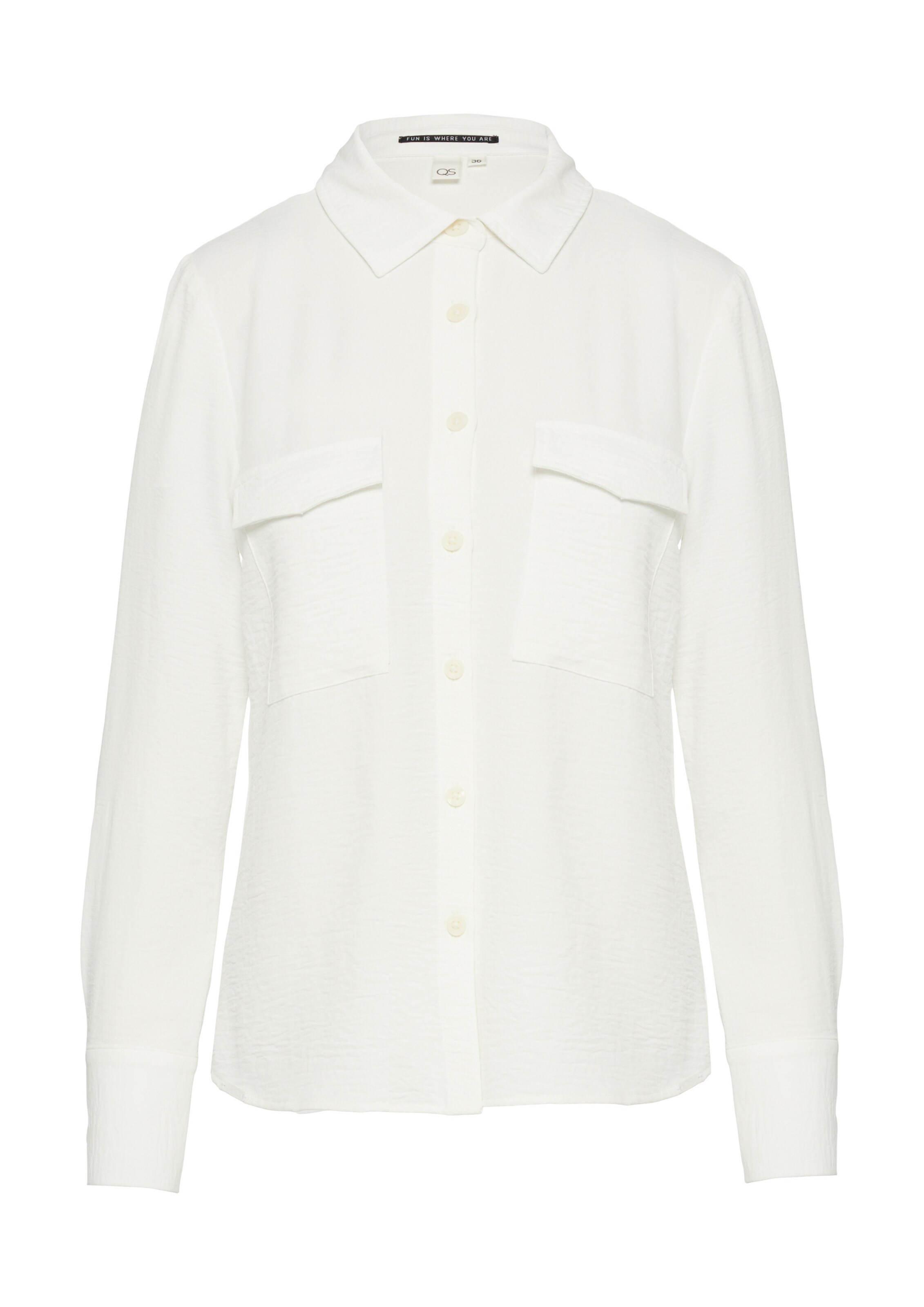 QS Bluse in Beige: Vorderseite