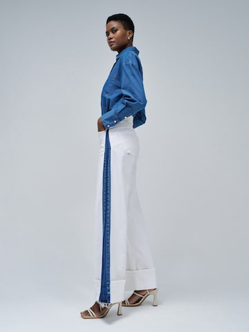 Salsa Jeans Wide leg Jeans 'Faith' in Wit