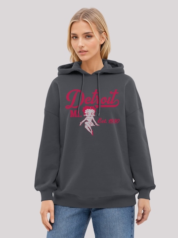 Sweat-shirt 'Betty Boop Detroit MI. Est 1930' F4NT4STIC en noir : devant