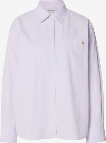 Calvin Klein Jeans Bluzka w kolorze fioletowy: przód