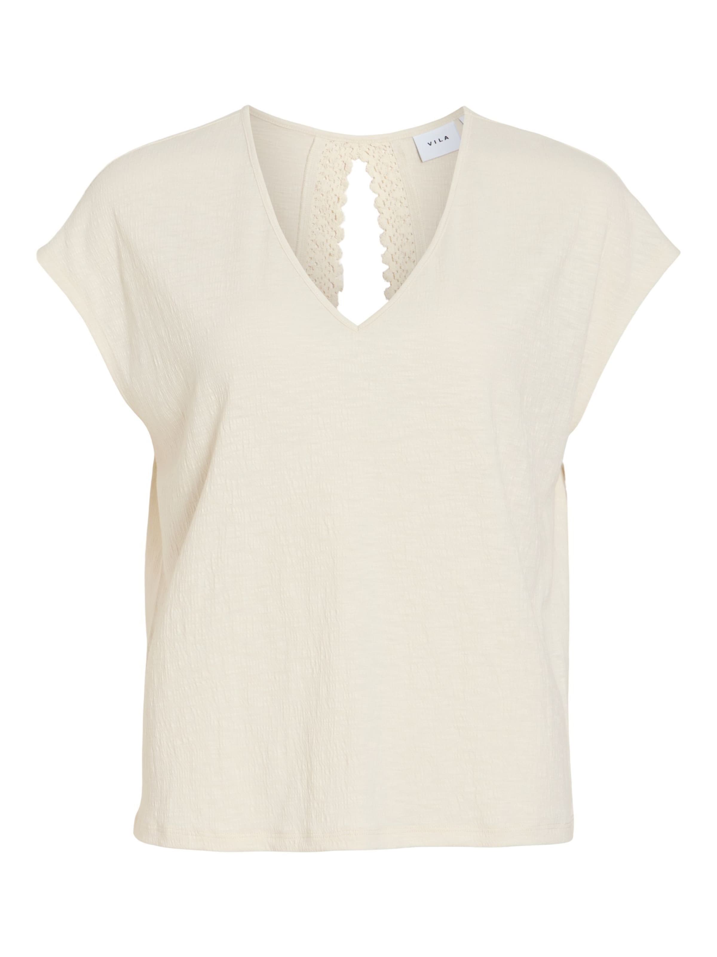 VILA Shirt 'VISyma' in Beige: voorkant