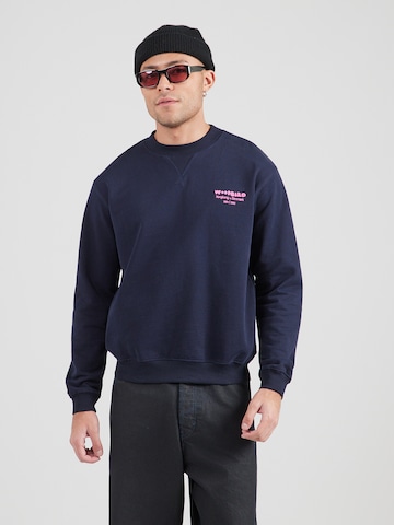 WoodbirdSweater majica 'Cane Wok' - plava boja