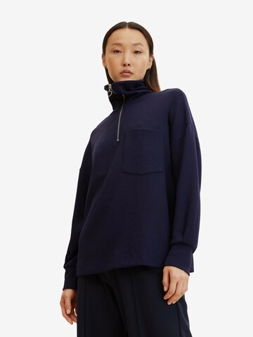 TOM TAILOR Sweatshirt in Blue