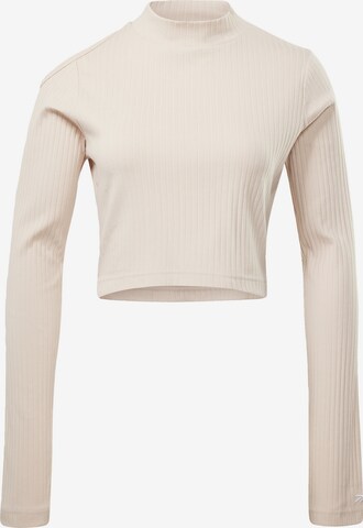 Reebok Functioneel shirt in Beige: voorkant