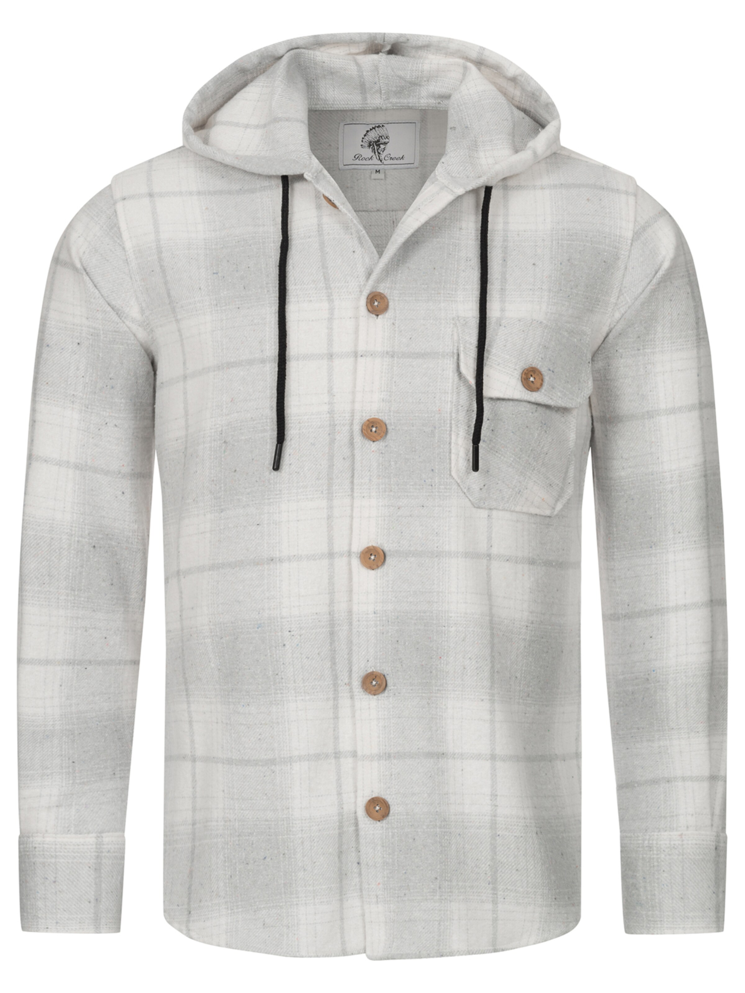 Rock Creek Comfort Fit Hemd in Grau: Vorderseite